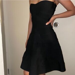 Black Strapless Dress